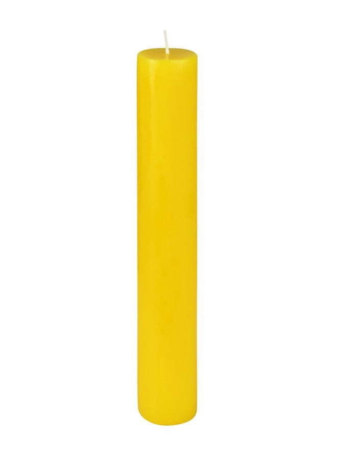 Jeco 2 x 9 Yellow Pillar Candle - Image 1