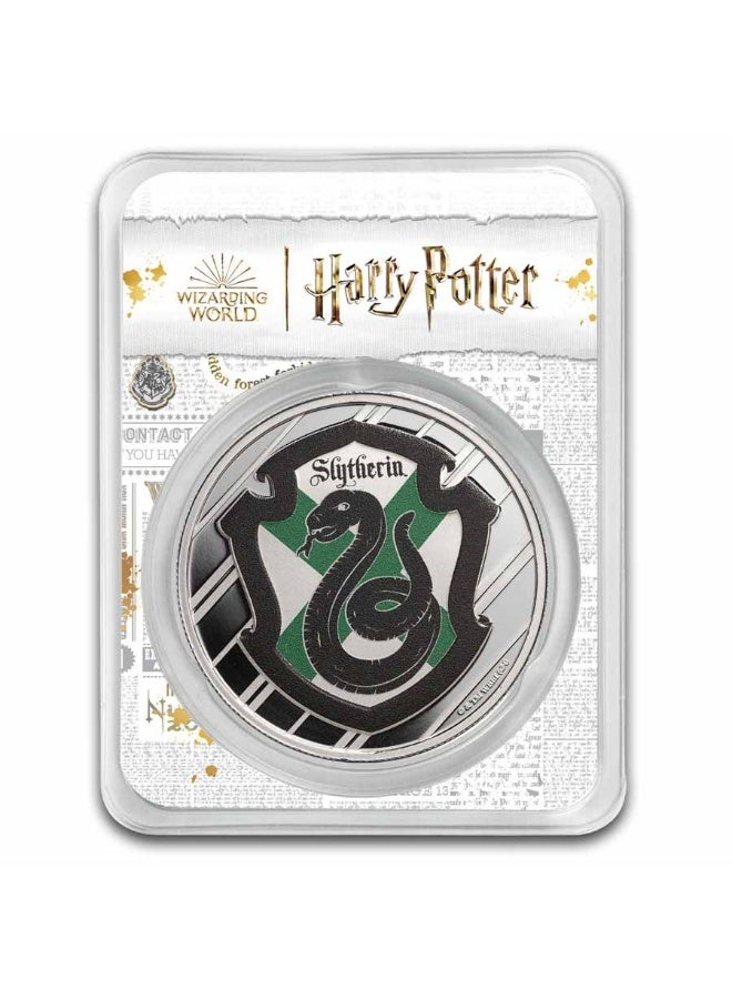 PAMP MKS PAMP 1 oz Harry Potter Slytherin House Colorized .999 Pure Silver Round (Proof-Like) - Image 3
