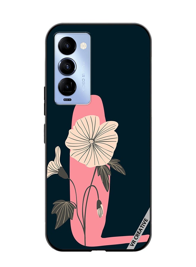 VR CREATIVE Protective Case Cover For Tecno Camon 18/18 P Alphabet L Design Multicolour - Image 1