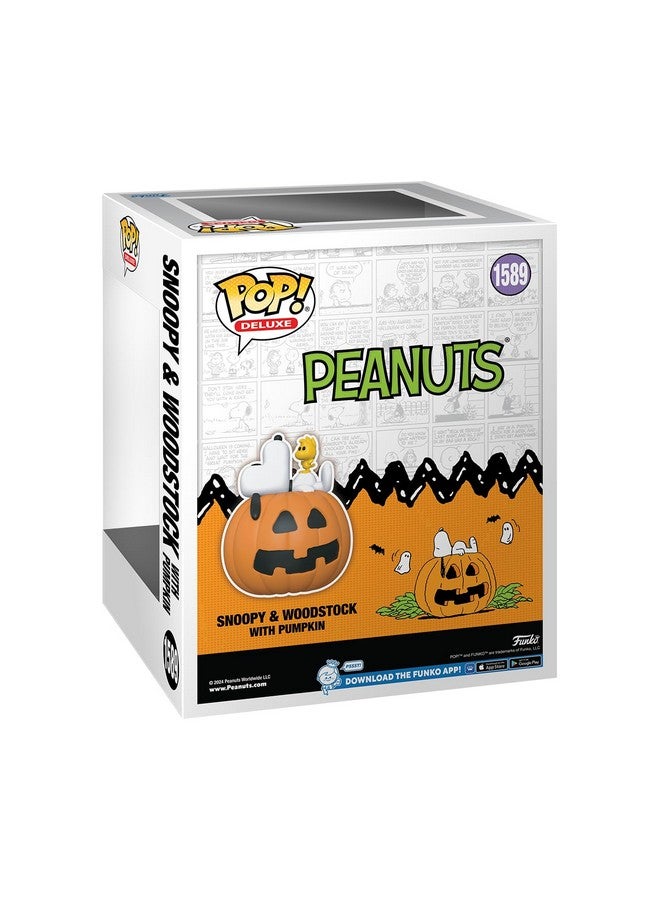 Funko Pop! Deluxe: It's The Great Pumpkin, Charlie Brown - Snoopy & Woodstock with Pumpkin - Image 3