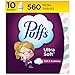 Puffs Facial Tissue Ultra Soft NonLotion 10 Cube Boxes 56 Facial Tissues per Box Allergies and Colds Packaging May Vary - Image 2
