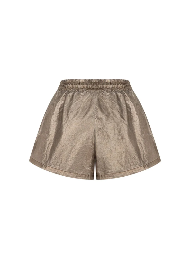 Nocturne Bronze Metallic Mini Shorts