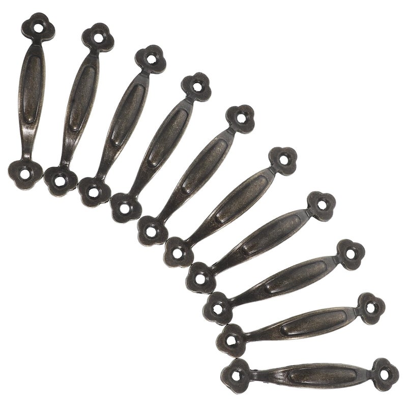 Antique Zinc Alloy Cabinet Handles Vintage Drawer Pulls Farmhouse Furniture Hardware 10 Pack - Image 2