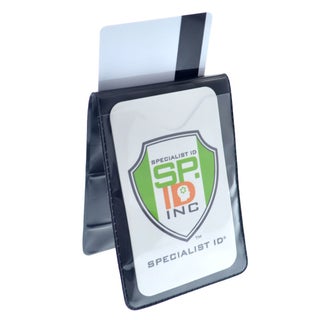 5 Pack - Heavy Duty Magnetic Badge Holders - Fold Over Shirt Pocket or Belt- Two Sided for Multiple ID Cards - Perfect for 2 Vertical I.D. Badges by Specialist ID - pzsku/Z88E1519E116672EED01BZ/45/1749372327/30c6e616-501c-46de-b7c6-dbfb38fec439
