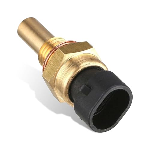 Ferianl Oil Temperature Sensor Engine Coolant Temperature Sensor Replacement Part Number 2134514 2134333 19236568 Plug and Play Suitable for Select Models Gold - Image 1
