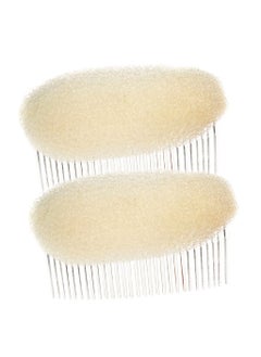 Bamboo 2Pcs Charming Bump It Up Volume Inserts Sponge Styling Insert Do Beehive Hair Styler Bun Maker Tool Hair Base Hair Comb Hair Styling Accessories 