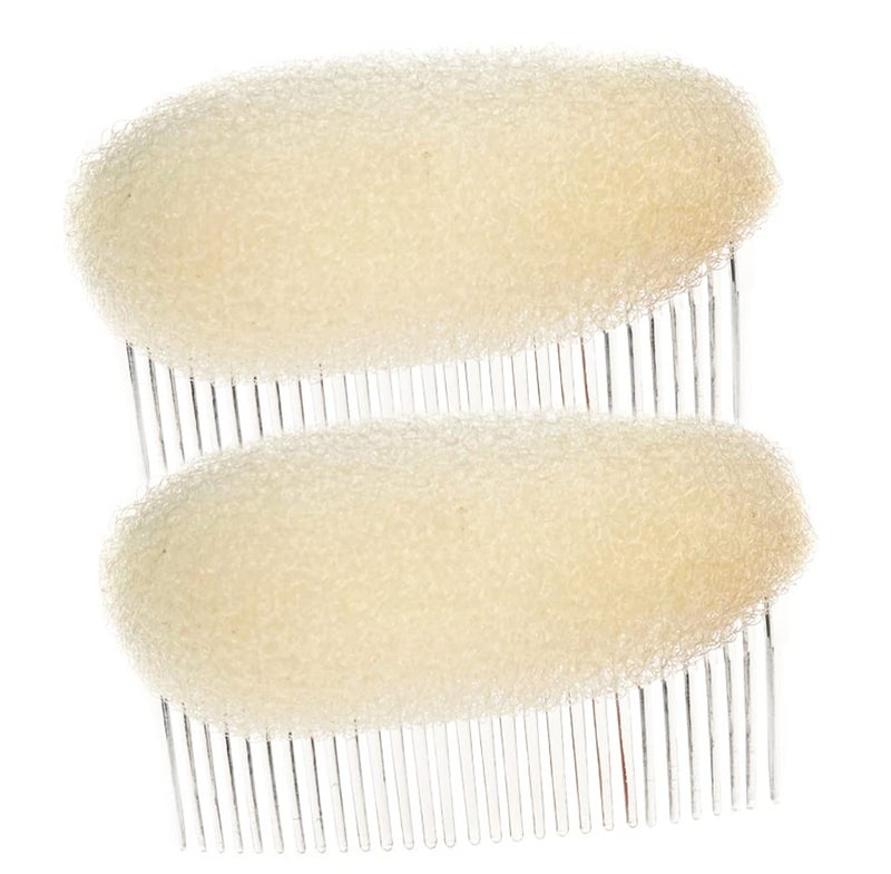 Bamboo 2Pcs Charming Bump It Up Volume Inserts Sponge Styling Insert Do Beehive Hair Styler Bun Maker Tool Hair Base Hair Comb Hair Styling Accessories