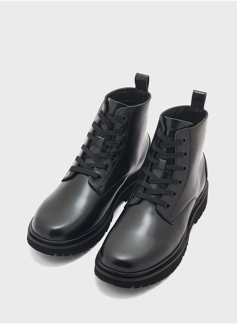 كالفن كلاين جينز EVA BOOT MID LACEUP MG LTH
