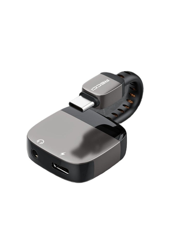 Recci - USB-C to USB-C +3.5mm Adapter Type-C to Type-C +3.5mm-RDS-A13 - Image 1