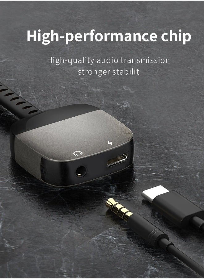 Recci - USB-C to USB-C +3.5mm Adapter Type-C to Type-C +3.5mm-RDS-A13 - Image 1