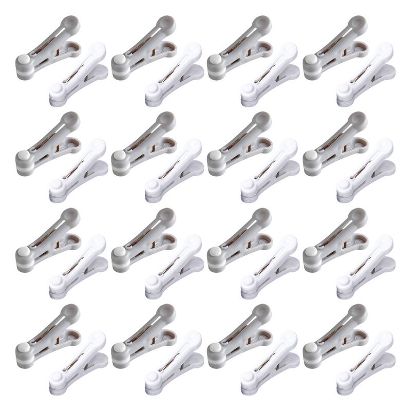 48pcs Clothes Clips: Anti- Laundry Clips For Garments Socks And Bed Sheets - Windproof Design For Home Drying & Outdoor Clothesline - Image 1