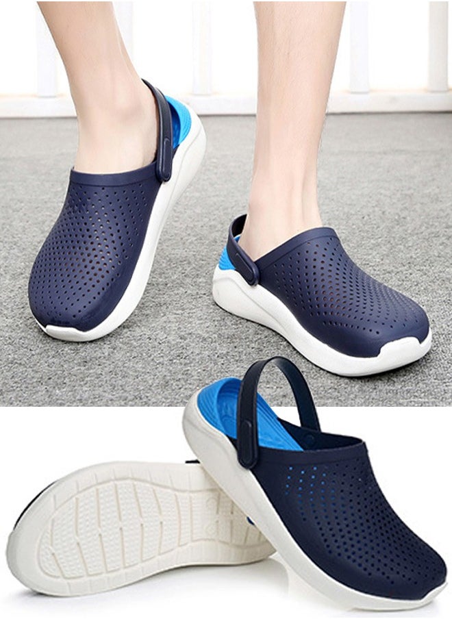 VUCATIN Beach Shoes Unisex-Adult Garden Shoes Clogs Slip on Children Sandals Water Shoes for Indoor Outdoor Slides (Blue)  - Image 1