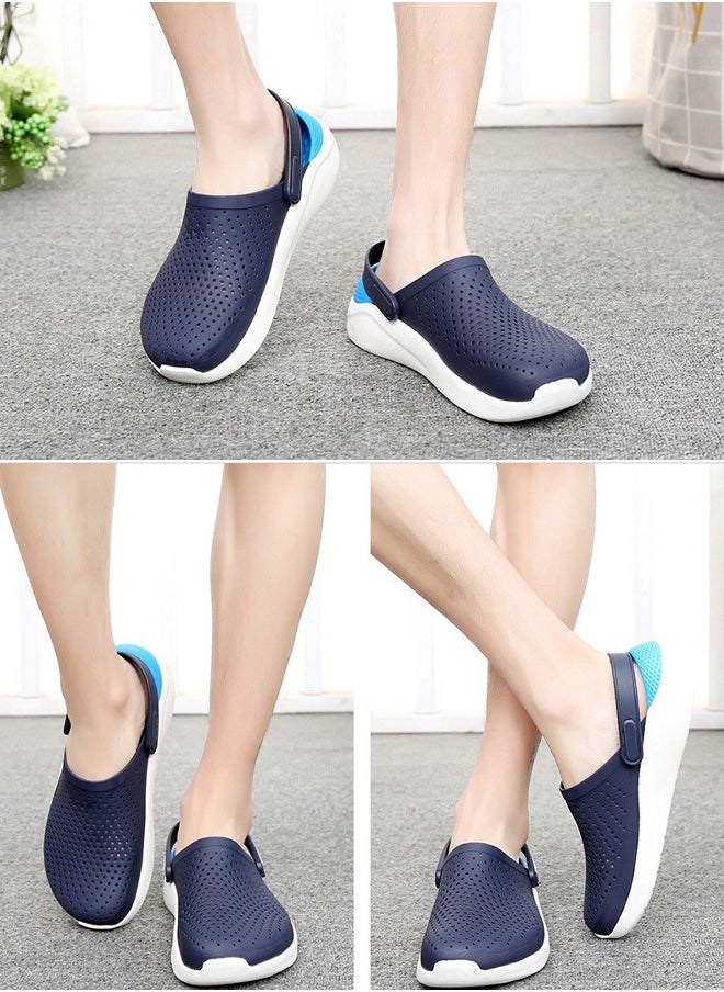 VUCATIN Beach Shoes Unisex-Adult Garden Shoes Clogs Slip on Children Sandals Water Shoes for Indoor Outdoor Slides (Blue)  - Image 2