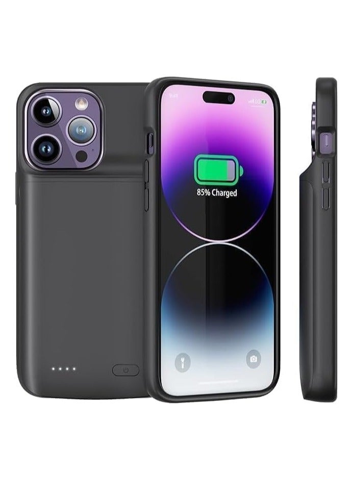 حافظة بطارية لهاتف iPhone 15 Pro max بسعة 7000 مللي أمبير في الساعة، حافظة بطارية قابلة للشحن وقابلة للحمل - Image 1