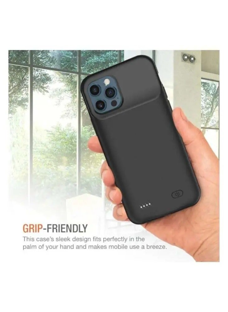 حافظة بطارية لهاتف iPhone 15 Pro max بسعة 7000 مللي أمبير في الساعة، حافظة بطارية قابلة للشحن وقابلة للحمل - Image 3