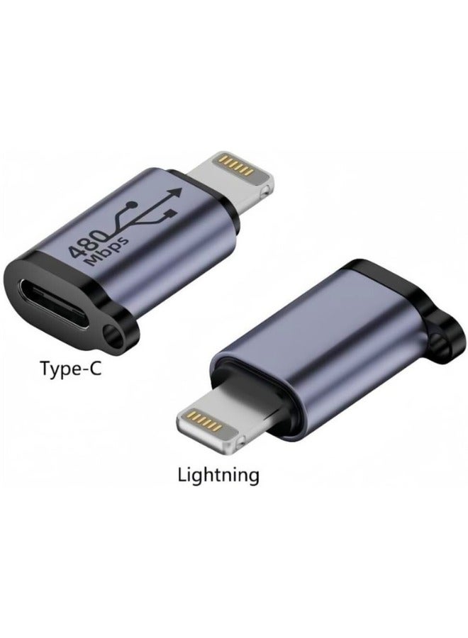 Chase Up [2 Pack] USB C Female to Lightning Male Adapter – 27W PD Fast Charging & Data Sync – Compatible with iOS Devices like iPhone, iPad, AirPods  - Image 2