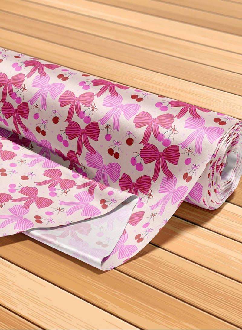 فيلاتو Ù‚Ù…Ø§Ø´ Ø­Ø±ÙŠØ± Ø§Ù„Ù„ÙŠÙ„ Ø¹Ø±Ø§Ù…Ù†ÙŠ Ø¨Ø§Ù„ÙŠØ§Ø±Ø¯Ø©ØŒ Ù�ÙŠÙˆÙ†ÙƒØ§Øª ÙˆØ±Ø¯ÙŠØ© Ø­Ù…Ø±Ø§Ø¡ØŒ Ø¬Ù„Ø§Ø¨ÙŠØ§Øª Ù…Ø®ÙˆÙŠØ± ÙƒØ±Ø²ÙŠØ©ØŒ Ø®ÙŠØ§Ø·Ø©ØŒ Ø¹Ø±Ø¶ 58 Ø¨ÙˆØµØ© - Image 5