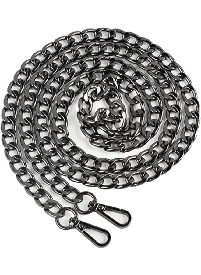 vimeka Wallet Pocket Belt Jean Chains with Both Ends Lobster Clasps (Black, 22.5in)  - Image 1