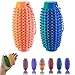 Deiviko 2PCS Upgrade Little Ouchies Pain Stim Fidget 3D Printed Fidget Toys Anxiety Relief Items Grippie Stim Keychain Stim Toys for Autistic Adults Hard Spiky Sensory Toys Novelty Gifts for Friends - Image 2