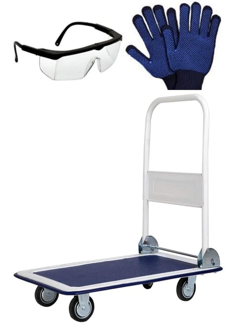 Abbasali Platform Trolley Cart Heavy Duty Trolley With Anti Slip Metal Platform - Image 1