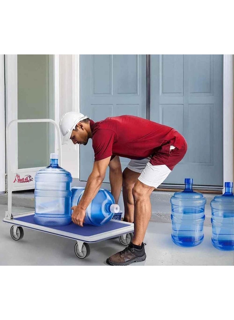 Abbasali Platform Trolley Cart Heavy Duty Trolley With Anti Slip Metal Platform - Image 3