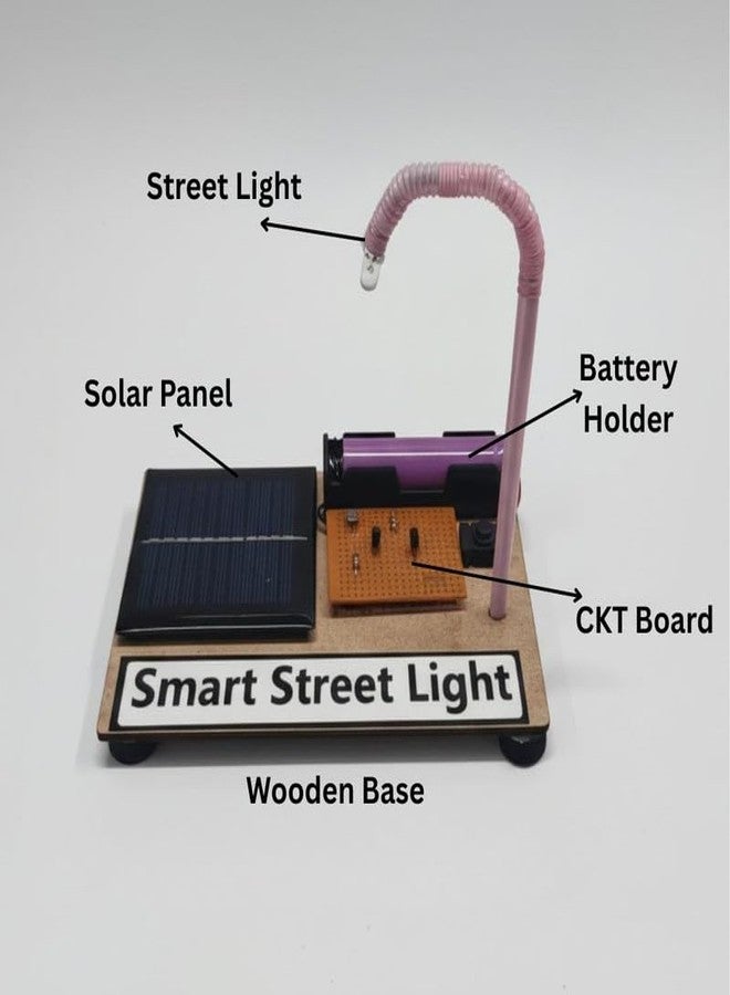 ESPtronics Automatic Smart Solar Panel Street Light Science Project Kit Working Model Using LDR and ON and Off Sensor System STEM Learning for School Kids Projects - Image 2