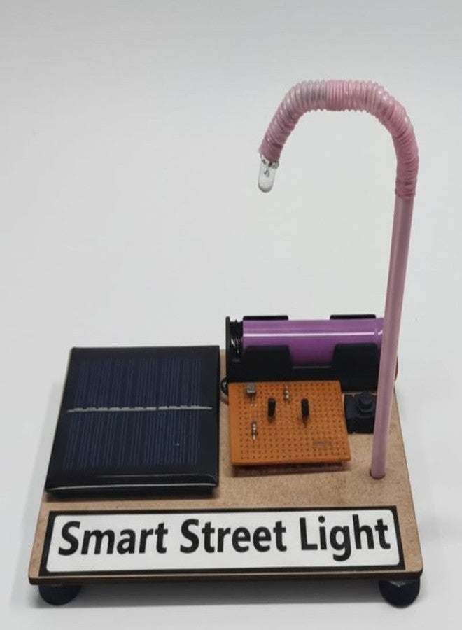 ESPtronics Automatic Smart Solar Panel Street Light Science Project Kit Working Model Using LDR and ON and Off Sensor System STEM Learning for School Kids Projects - Image 1