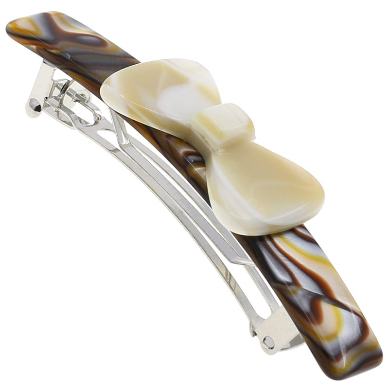 Camila Paris CP3370 French Hair Barrette Clip for Girls, Handmade Onyx and Alba, Strong Hold Grip Hair Clips for Women, No Slip and Durable Styling Girls Hair Accessories, Made in France - Image 1
