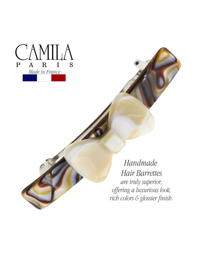 Camila Paris CP3370 French Hair Barrette Clip for Girls, Handmade Onyx and Alba, Strong Hold Grip Hair Clips for Women, No Slip and Durable Styling Girls Hair Accessories, Made in France - pzsku/Z88E1DF6CD9BB34C4CB0CZ/45/_/1736860455/a832f93f-f8fa-42a5-832a-9278049c93f6