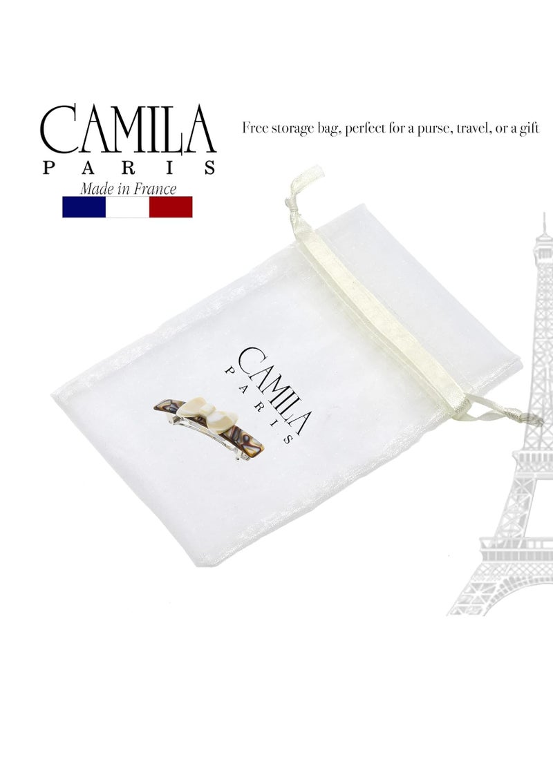 Camila Paris CP3370 French Hair Barrette Clip for Girls, Handmade Onyx and Alba, Strong Hold Grip Hair Clips for Women, No Slip and Durable Styling Girls Hair Accessories, Made in France - pzsku/Z88E1DF6CD9BB34C4CB0CZ/45/_/1736860475/60641fde-1ddf-4ada-9b69-0e0456134501