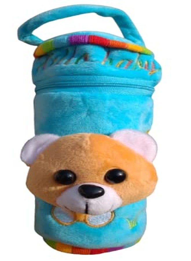 Lappu Baby Cute Velvet Milk Feeding Bottle Cover for 240ml, 250,ml, 260ml -Pack of 3 (Multicolor_2) - Image 2