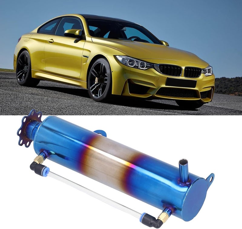 Coolant Overflow Tank, Universal 500ML Aluminum Car Radiator Overflow Coolant Tank Oil Catch Bottle Reservoir Expansion - Image 4
