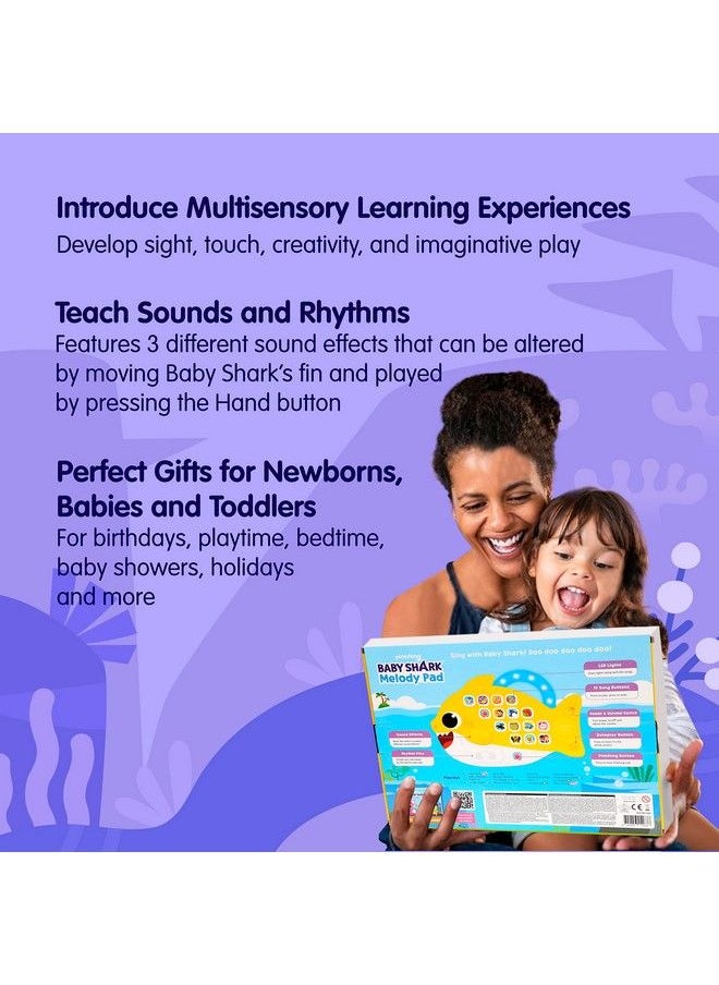 Pinkfong - Baby Shark Melody Pad Sound Pad ; Baby Shark Toys Baby Shark Books ; Learning & Education Toys ; Interactive Baby Toys For Toddlers 1 3 ; Gifts For Boys & Girls - Image 1