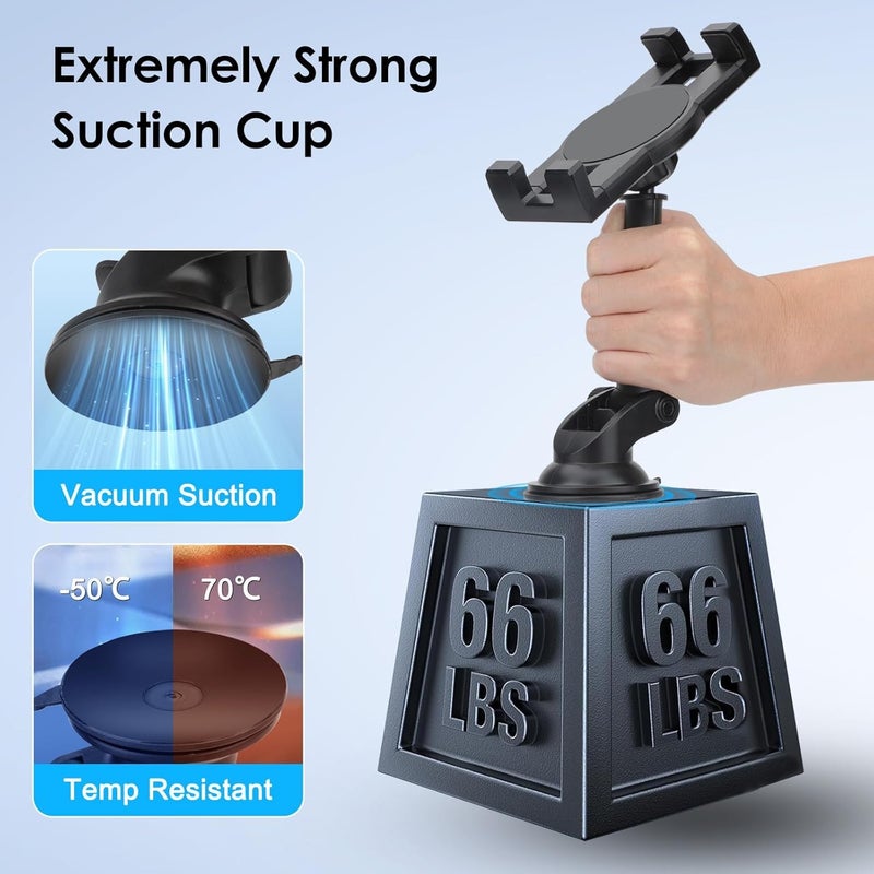 EEEKit 360° Rotation Suction Cup Car Tablet Holder Mount for 4-12 Inch Devices - Image 3