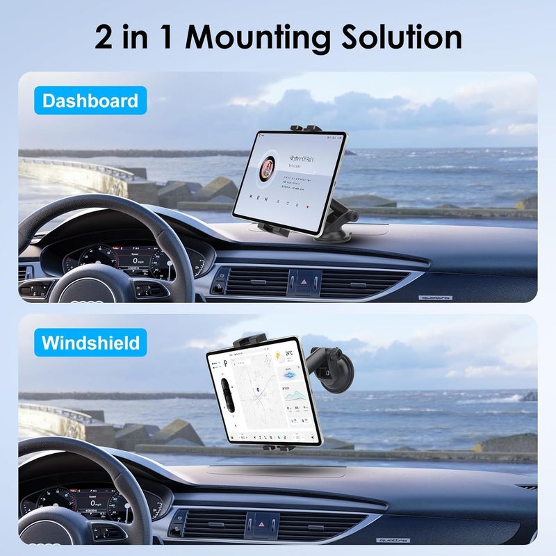 EEEKit 360° Rotation Suction Cup Car Tablet Holder Mount for 4-12 Inch Devices - Image 2