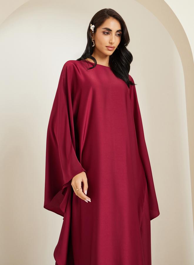 Amirah Women Draped Kimono Sleeves Jalabiya - Image 2