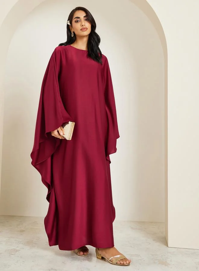 أميرة جلابية بأكمام كيمونو منسدلة