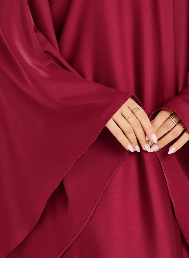 Amirah  Women Draped Kimono Sleeves Jalabiya for Women | Best Price UAE