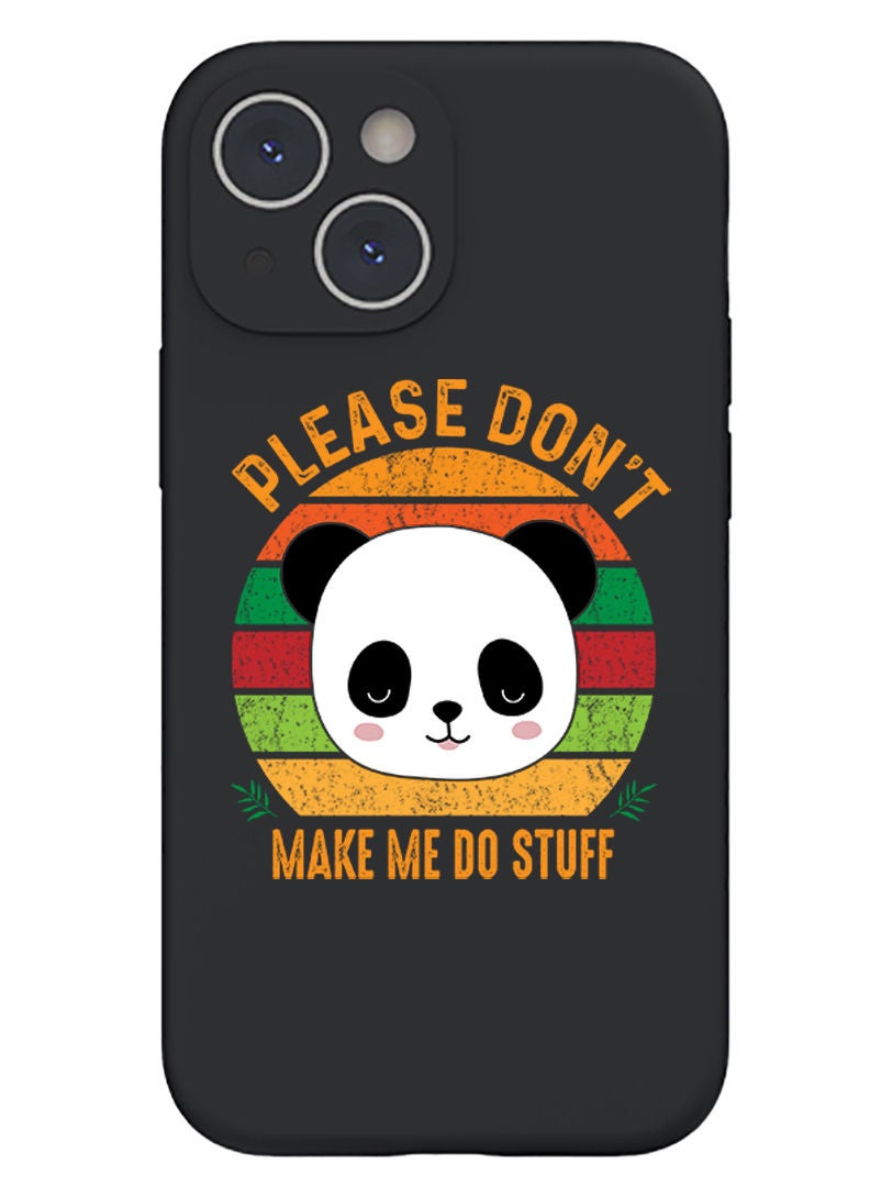 Theodor Protective Slim Fit Case Liquid Silicone Cover with Full Body Protection Anti-Scratch Shockproof Case For iPhone 13 Black  - Queen of all hearts copy - Image 1