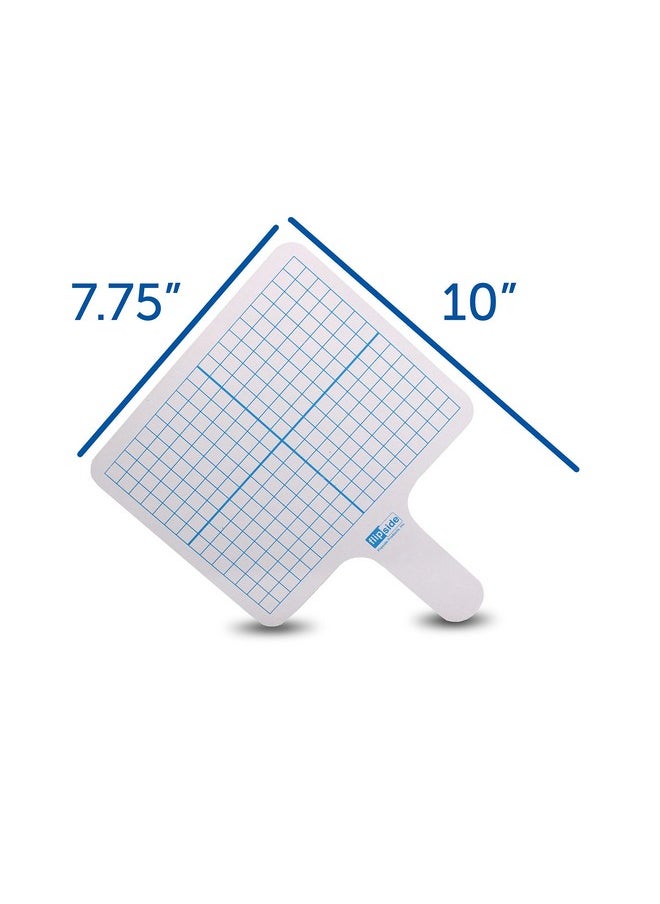 Flipside Products Rectangular Graph Dry Erase Answer Paddles, Double-Sided, Auction, Handheld Whiteboard, Handle Response Board, Classroom Dry Erase, Math Practice, Pack Of 12  - Image 3