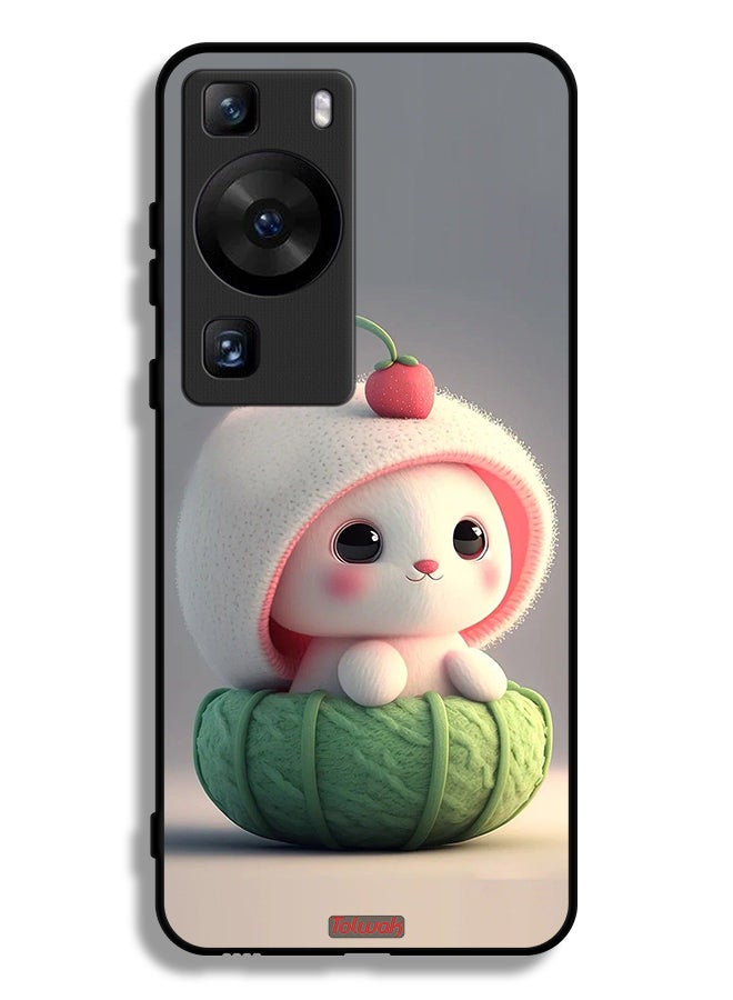 Tolwak Huawei P60 Pro Protective Case Cover Cute Little Rabbit - Image 1