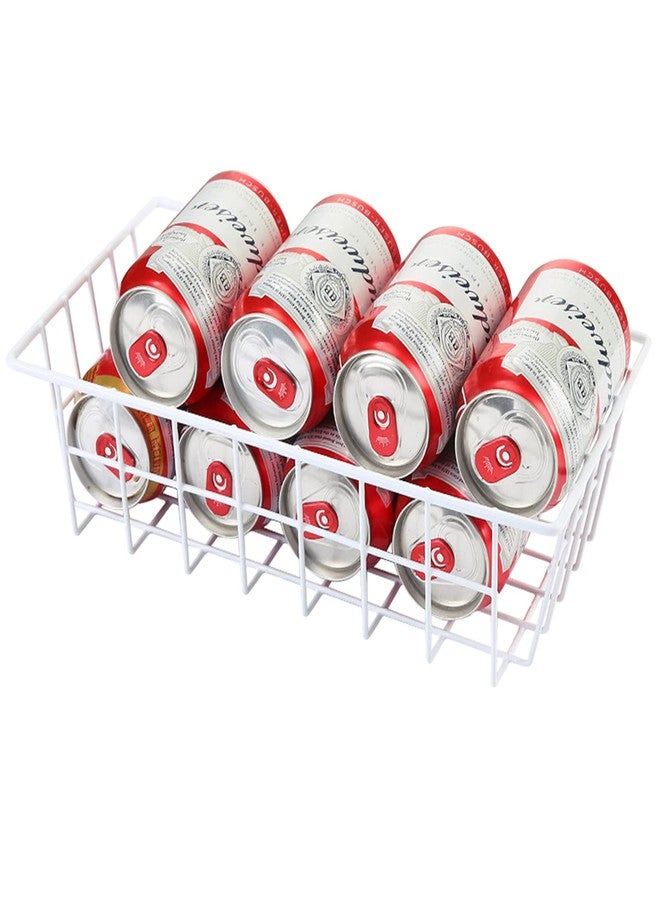 Orgneas Freezer Organizer Bins Metal Wire Storage Baskets for Upright Refrigerator Chest Freezer, Kitchen Pantry Storage and Organization for Fruit Vegetable Soda Cans Toys and Snacks, Set of 4 - Image 2