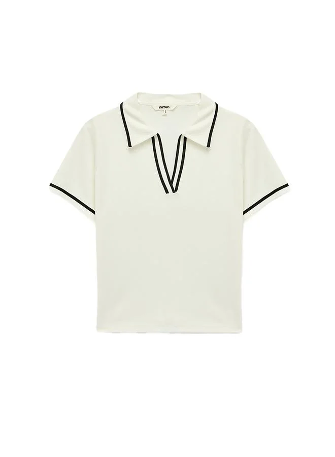Koton  Polo Neck T-Shirt for Women | Best Price UAE