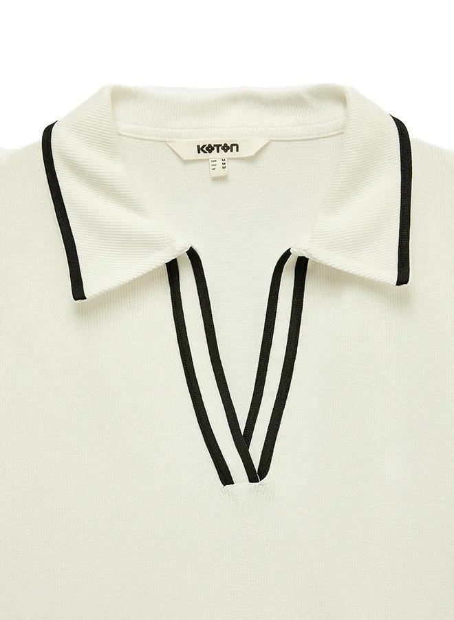 Koton  Polo Neck T-Shirt for Women | Best Price UAE