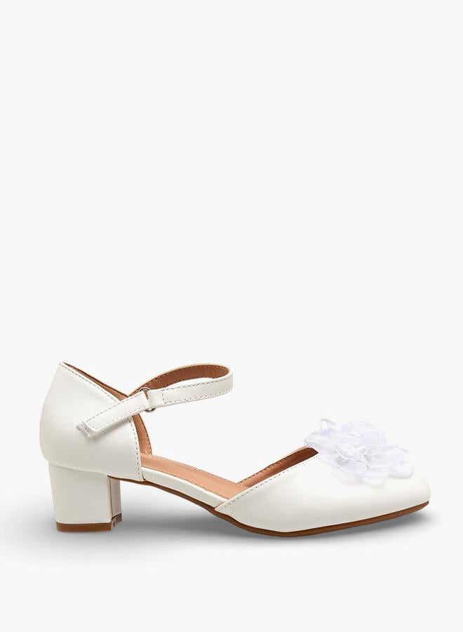 Flora Bella By Shoexpress Girls Block Heel Ballerina Shoes - Image 3