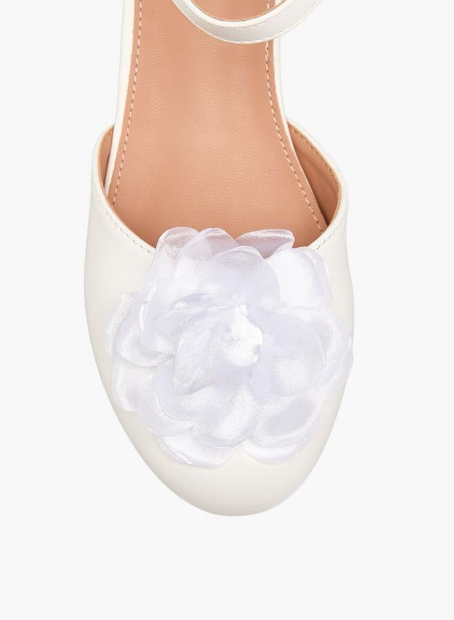 Flora Bella By Shoexpress Girls Block Heel Ballerina Shoes - Image 4