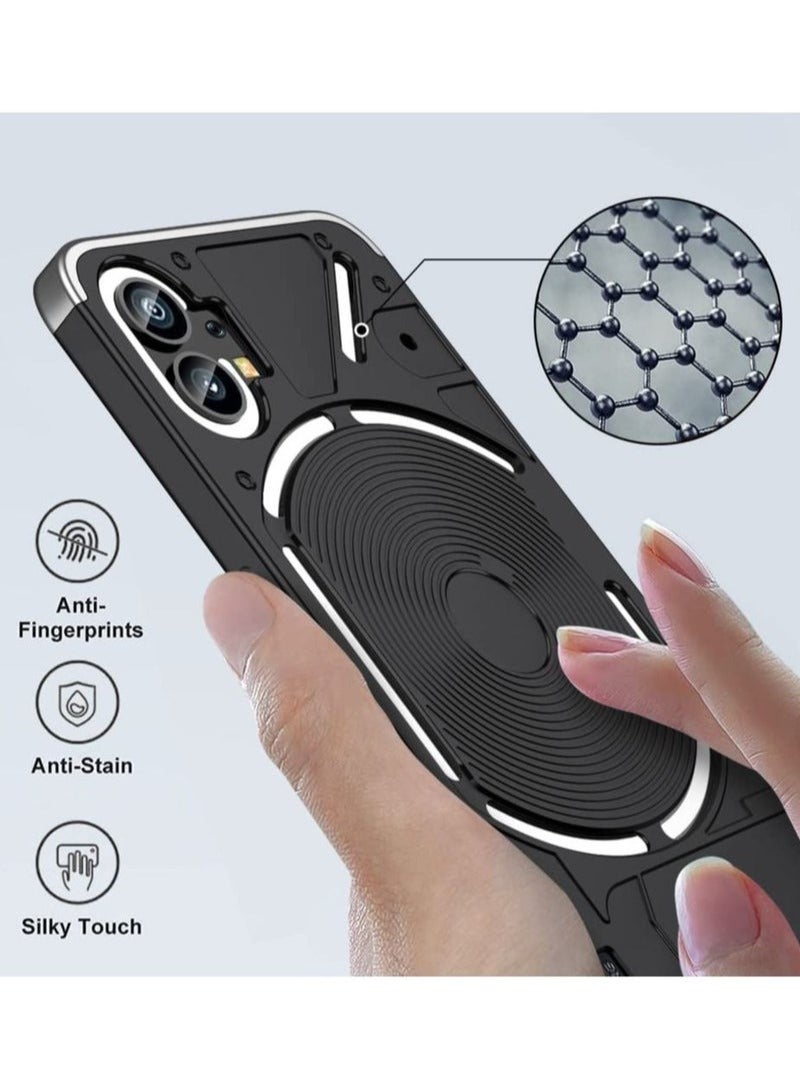 WAOKN Compatible with Nothing Phone 1 Phone Case, Hard PC Matte Back Shell Premium Slim 360 Degree Full Body Protective Shockproof Ultra Thin Cover for Nothing Phone (1) - Image 3