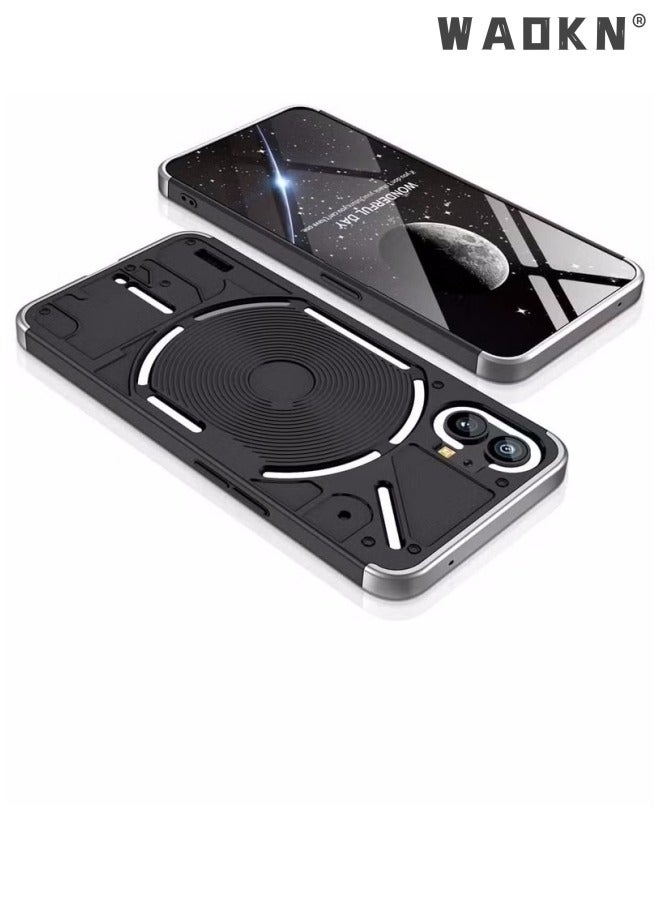 WAOKN Compatible with Nothing Phone 1 Phone Case, Hard PC Matte Back Shell Premium Slim 360 Degree Full Body Protective Shockproof Ultra Thin Cover for Nothing Phone (1) - Image 2