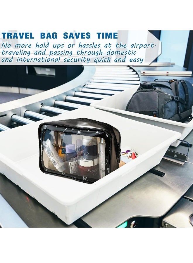 Clear Travel Toiletry Bag, Make up Bag Clear Wash Bag Travel Cosmetic Bag Waterproof Toiletry Bags for Women, Women and Kids - Image 3