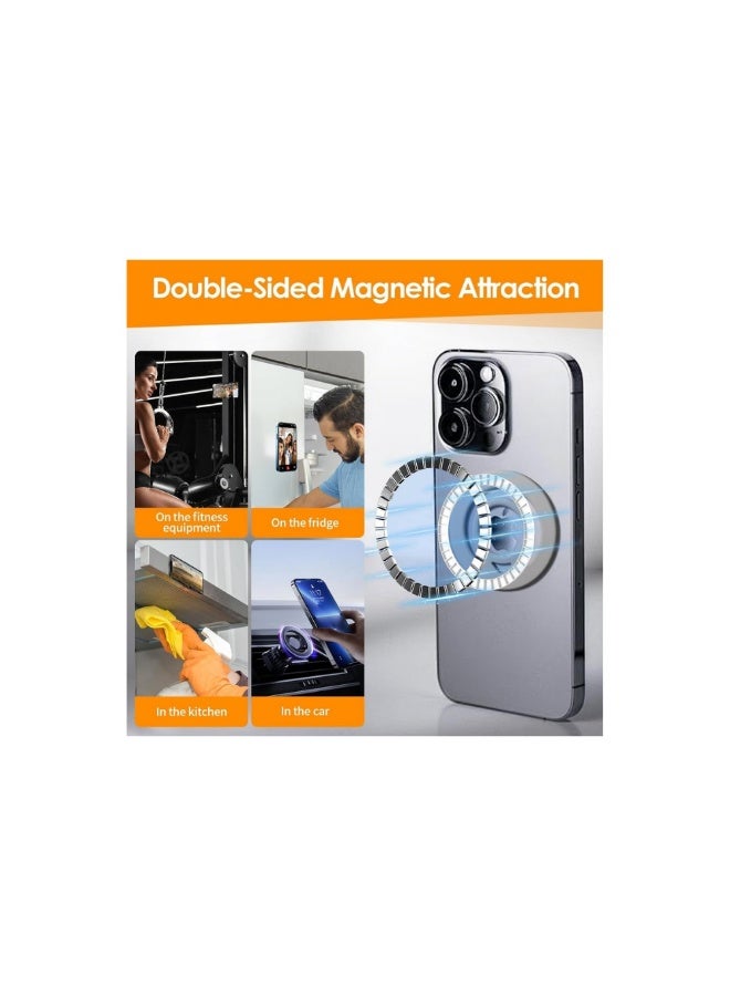 ACLIX Premium Magnetic Phone Grip Ring (MagSafe Ready) – Slim Silicone Finger Loop for iPhone - Image 2